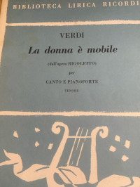 Image of VERDI La donna e mobile