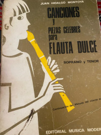 Image of CANCIONES y PIEZAS CELEBRES para FLAUTA DULCE